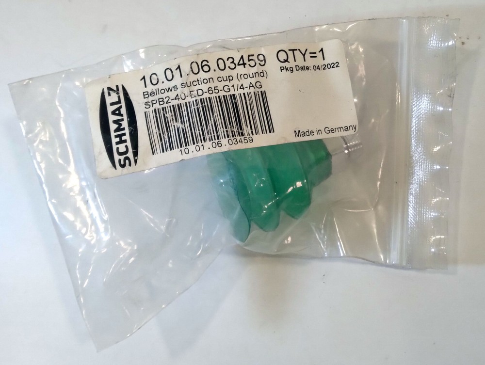 1 NEW SCHMALZ SPB2-40-ED-65-G1/4-AG BELLOWS SUCTION CUP NNB ***MAKE OFFER***