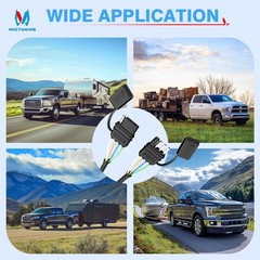 7 Pin RV Trailer Plug 7 Way Round Blade Connector Towing Wiring Adapter Socket