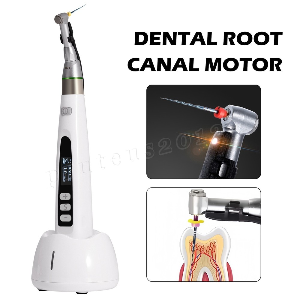 Dental Cordless LED Endo Motor /16:1 Contra Angle Head Endodontic