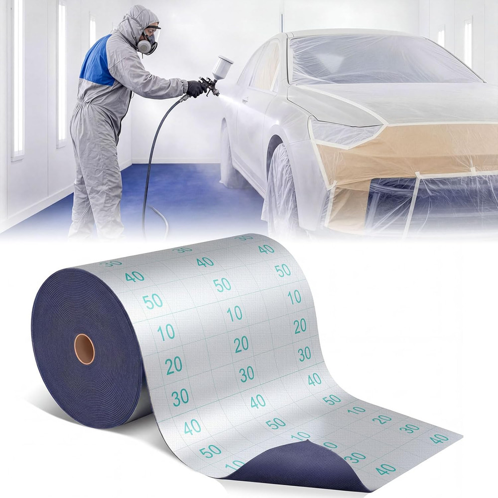 Paint Booth Mat Waterproof Garage Flooring Protects Surfaces 32 X 120 Inches fro