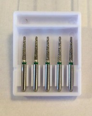 Crosstech High Speed Diamond Dental Bur Round End Taper B5NC 856-012 Coarse 5pk