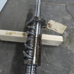 50mm Single Start 12mm Pitch Ball Screw Ball Nut 1500mm Screw Length 1850mm OAL