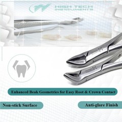 Dental Extracting Forceps 150s & 151s Surgical Tooth Extraction Tools Set of 2
