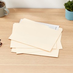 Amazon Basics File Folders 1/3 Cut Tabs Letter Size Manila 100 Pack