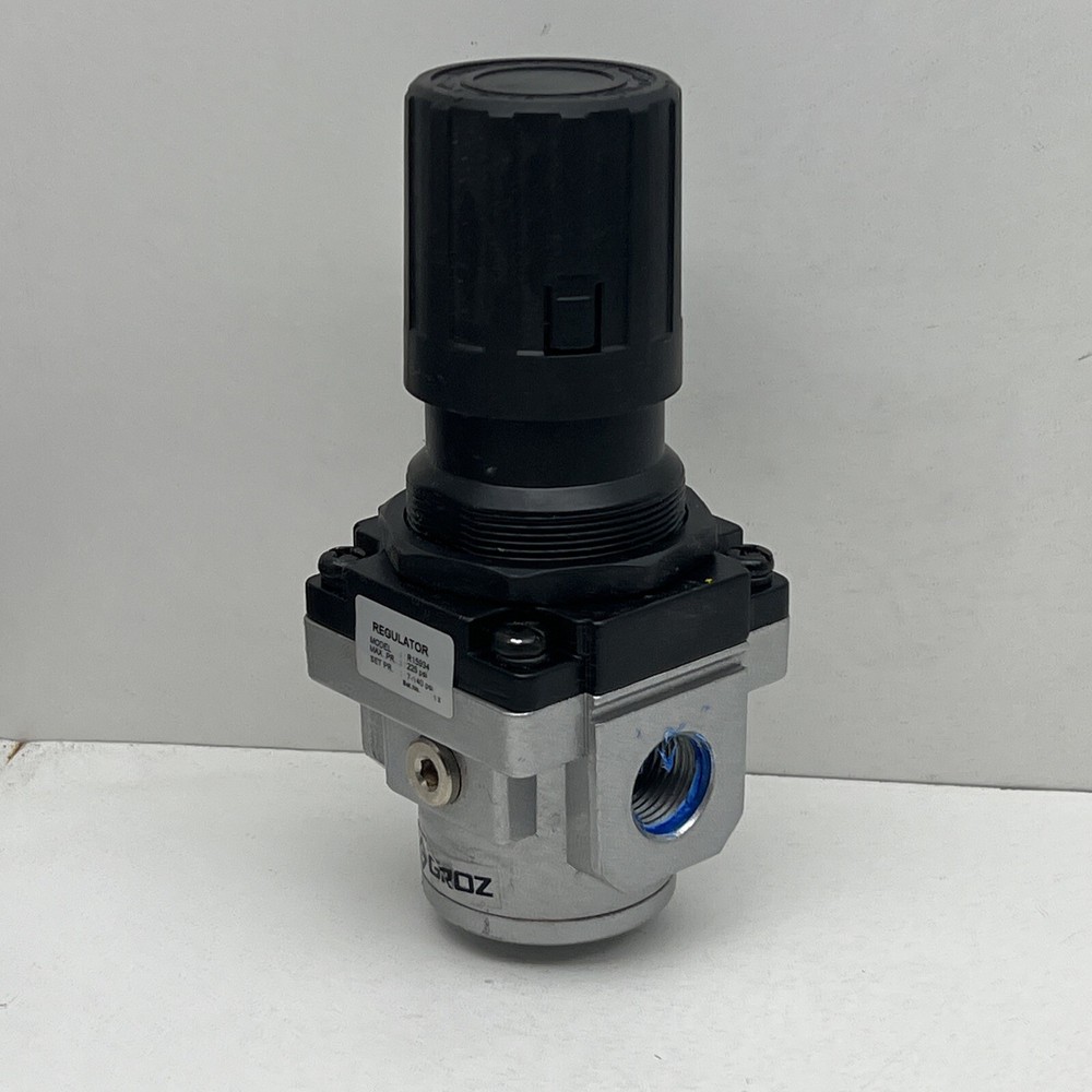 Groz R15934 Aluminum Compressed Air Pressure Regulator 1/2″ NPT 7-140PSI