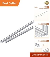 6061 Aluminum Round Rods 2Pcs – 6mm Diameter, Perfect for Construction Projects