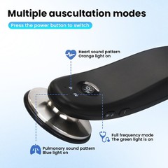 Digital Bluetooth Wireless Electronic Stethoscope for Clinic Hospital Home