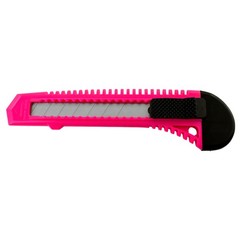 10 Safety Box Cutter Utility Knife Retractable Snap off Razor Blade PINK GREEN
