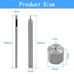 Litoexpe Eyelet Hole Punch Die Tool, 2mm Grommet Setter Hollow Punch (Include…