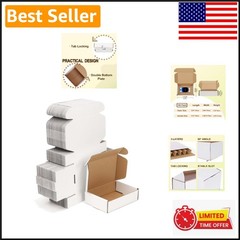 Bulk 100 Corrugated Cardboard Shipping Boxes 5.91X3.94X1.57 – Easy Assemble