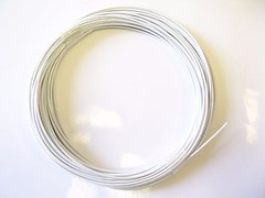 WHITE Vinyl Coated Wire Rope Cable,1/16 – 3/32, 7×7, 100 Ft Coil