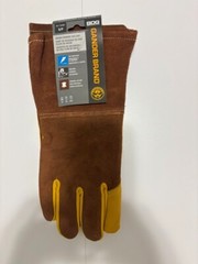 Welding Gloves: Wing Thumb, Premium, Brown Cowhide, GANDER 60-1-1818KV, 1 PR Sml
