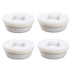QWORK 2″ Bung Cap, 4 PCS Poly Buttress Drum for 55 Course Thread, 4 pcs