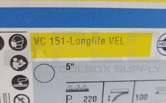 BOX OF 100 NEW HERMES VC 151 LONGLIFE VEL VELOUR BACKED DISC 5”