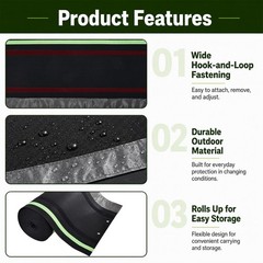RV Skirting, Easy Installation 360-Degree Mobile Home Skirting with Stainless