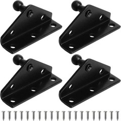 4 Pack 10mm Ball Stud Bracket Gas Strut Mounting Bracket for Lift Support Shocks