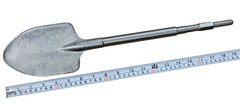 Hex 17mm Clay Spade Shovel 4-1/4″ x 19-1/2″ for Makita HM0810 HR3500 101701
