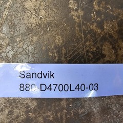 Sandvik 1.85″ 47mm Ø 5.55″ DOC Drill 40mm Shank 880-D4700L40-03 3xD
