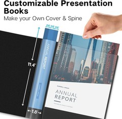 Moisture-Resistant Presentation Binder – 24 Pockets for Protecting Key Documents
