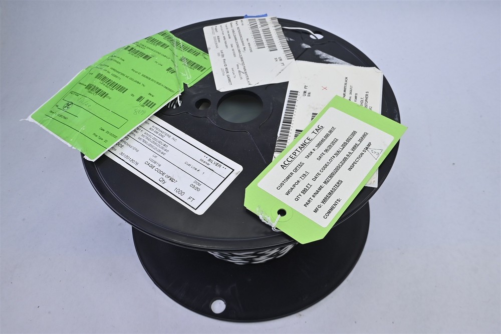 1000ft 2-Conductor Unshielded 20AWG Silver Plated Copper Alloy Cross-linked ETFE