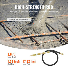 Handheld Concrete Vibrator, 800W Electric Vibrator 13000 VPM, Electric Concrete