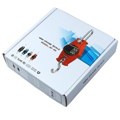 300 KG x0.1kg / 600 LBS x0.2lbs Digital Hanging Scale Industrial Crane Scale Red