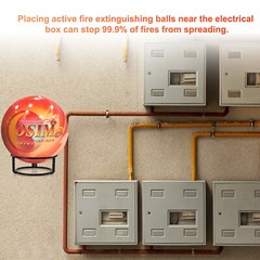12 PACK Automatic Fire Ball Extinguisher With Bracket for ABCEF Type Fire