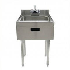 22 in. x 18 in. Underbar Hand Sink with Soap and Towel Dispenser