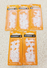 5 Packs Everbilt # 2 White Phillips Head Screw Covers 610182 – 125 Total Covers