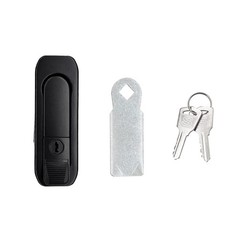 Xnrtop Electric Cabinet Panel Pop Up Lock Push Button Door Cam Lock Black wit…