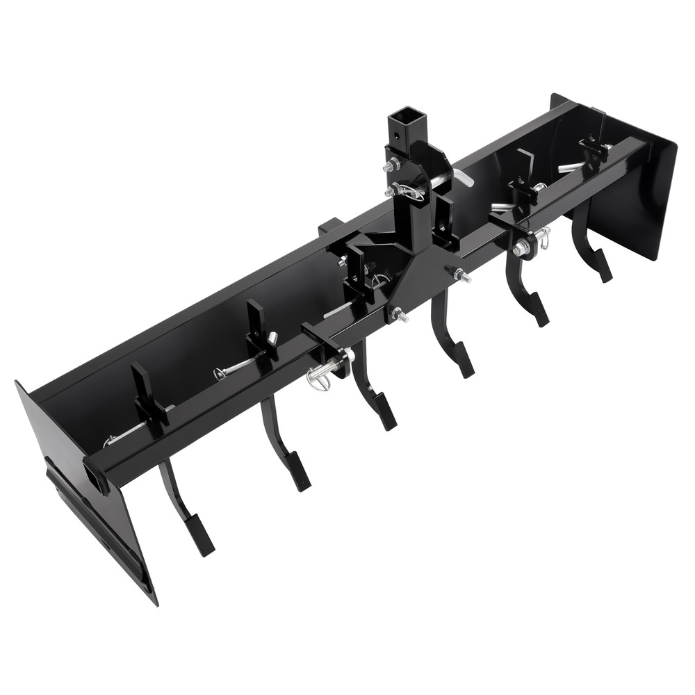 55″ Box Blade For Tractor Box Scraper Hitch Attachment For Cat 0 & Cat 1
