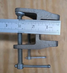 Vintage Adjustable Gas Tank Vise Bracket Clamp by Linde Specialty Gas