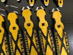 35 Pc Klever Xchange box cutters, box opener, carton cutter Made in USA