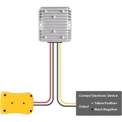 40A 480W DC 18V to 12V Step Down Voltage Converter For Dewalt Battery Regulator