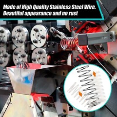 304 Stainless Steel Compression Spring Wire Dia 4mm, L 20-100mm, OD 20-60mm