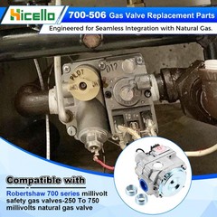 Replacement for Robertshaw 700-506 Millivolt Gas Valve – 700 Series 200,000 BTU/