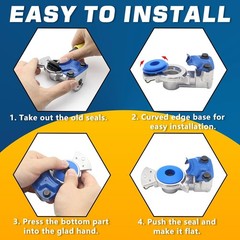 100pcs Rubber Glad Hand Seals for Trucks – Red & Blue