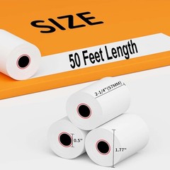 2-1/4″ x 50′ & 2 1/4″ x 85′ Thermal Credit Card Cash Register POS Receipt Paper