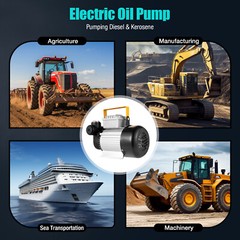 110V Motor Oil Fuel Fluid Extractor Electric Transfer Pump Self Priming