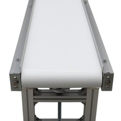 110V 59″L×7.9″W Electric Commercial PVC Belt Conveyor Aluminum Body 120W 66Lbs