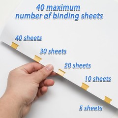 3 Pcs Portable Binder Paper Clam Clip Dispenser with 300 Pcs Metal Refill Clips