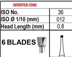 Beavers FG36 Carbide Burs FG 36 Bur Friction Grip Made in Canada 100-10