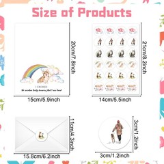 Lovarywow Pet Sympathy Cards Set – 24 Pack 5.9 x 7.9 inches, White