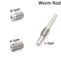 Plastic Nylon Worm Wheel Gear 1Module Transmission Gear Worm Rod Worm Gear Shaft