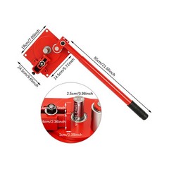 Manual Rebar Bender, Heavy-Duty Rebar Bending Tool, Rod Bar Bender w/ 7 Bearings