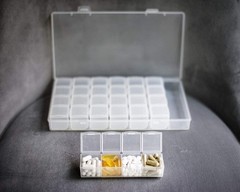 Leantravel Pill Case Organizer For Travel Passport Wallet Color Grey Size Extra