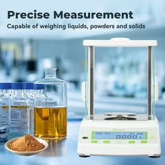 U.S. Solid 0.1mg Analytical Balance 1000g x 0.001g Precision Weighing