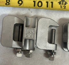 (BOX OF 12) 3/8″ T-316 Stainless Steel CHN Threaded Beam Clamp