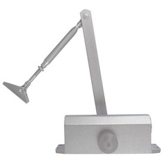 2Pack 65-85 KG Commercial Door Closer Silver Aluminium Alloy Heavy Duty 187lbs ;