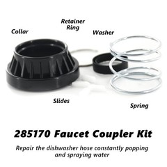 GYOFFULL WP285170 Dishwasher Faucet Adapter 285170 Collar Kit fit…